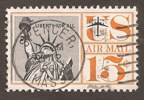 USA airmail stamp C58u