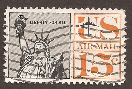 USA airmail stamp C63u