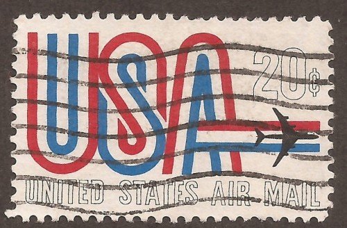 USA airmail stamp C75u