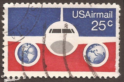 USA airmail stamp C89u