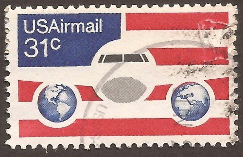 USA airmail stamp C90u