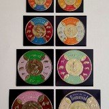 Burundi---Metal-Foil-Coins-1965