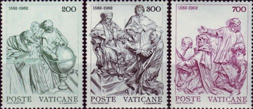 Vatican, Scott Nr 715 717 (1982)
Oct 4, 1582: The Gregorian calendar is introduced, and, by papal decree, the next 10 days never happened.