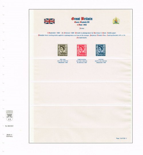 1968 – 1969, Great Britain, Jersey regional issues, SG XJ7-XJ9